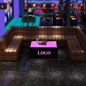 u shape restaurant booth seating Bar Lounge Furniture