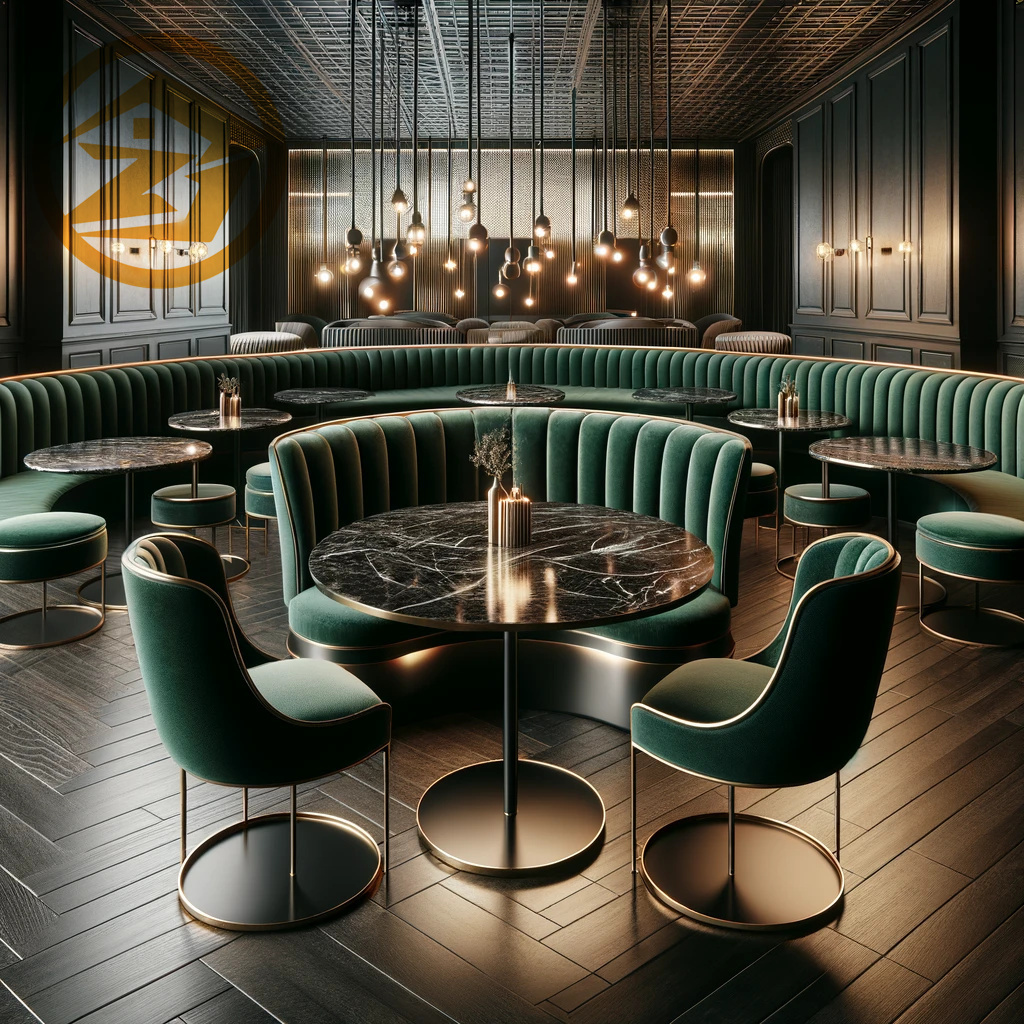 light luxury American Design Commercial Dining Furniture Leather Single Booth Sofa for Restaurant Cafe