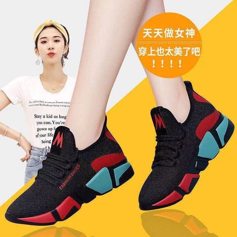 chaussures hommes zapatos designer socks hiking boots woman  Women's flying knitting mesh shoes