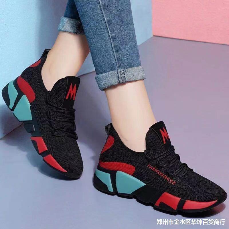 chaussures hommes zapatos designer socks hiking boots woman  Women's flying knitting mesh shoes