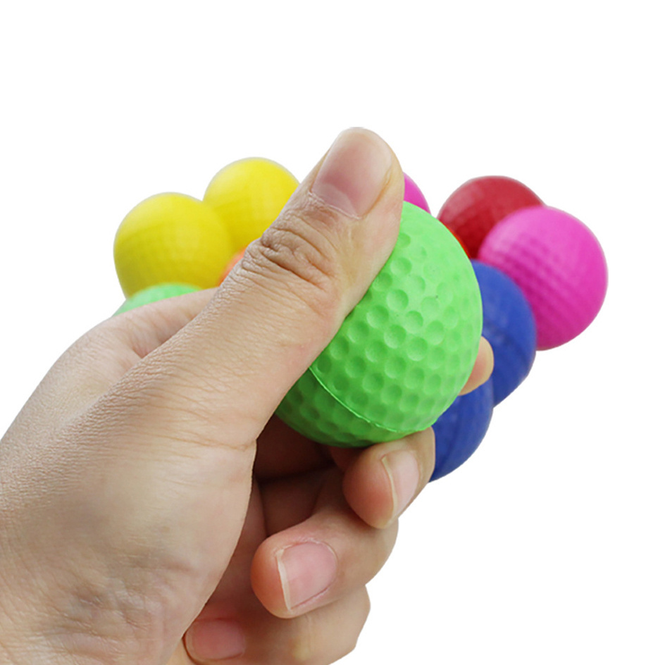 Golf Balls PU Foam Elastic Indoor Outdoor Golf Practice Driving Range Children Putting Golf Supplies