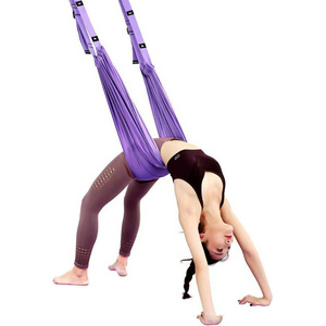 Adjustable Height Aerial Yoga Swing Stand Yoga Hammock Rope Yoga Stretching Belt Strap Waist Back Bend Assist Trainer