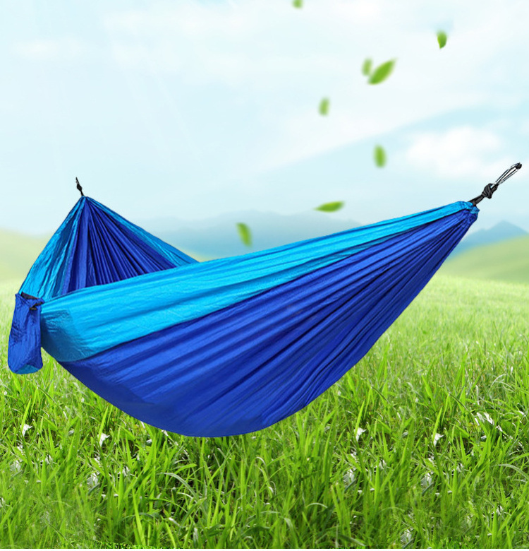 Manufacturers direct sales customized nylon bandage double hammock for outdoor lover