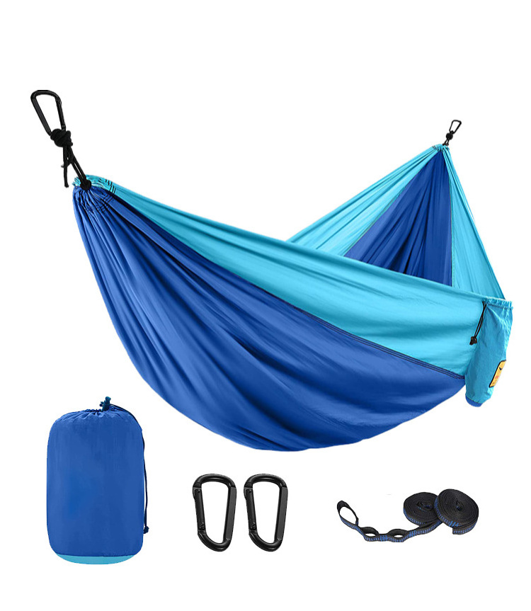 Manufacturers direct sales customized nylon bandage double hammock for outdoor lover