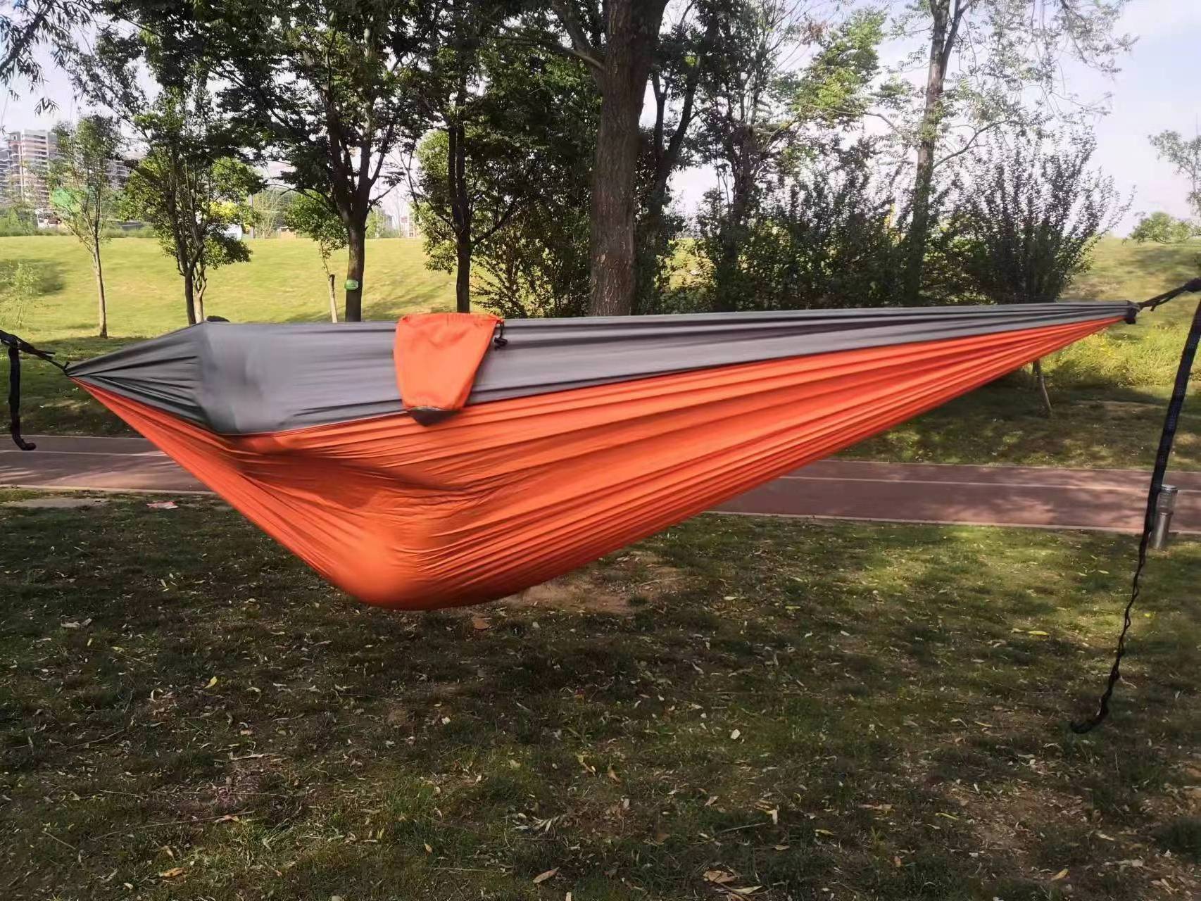 Manufacturers direct sales customized nylon bandage double hammock for outdoor lover