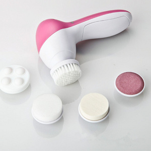 Electric 5pcs facial cleanser Beauty Washing instrument Facial massage instrument Pore cleaning skin brush