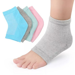 Mesh gel inner heel  non-slip and crack socks for men and women heel socks Breathable and sweat-absorbing socks