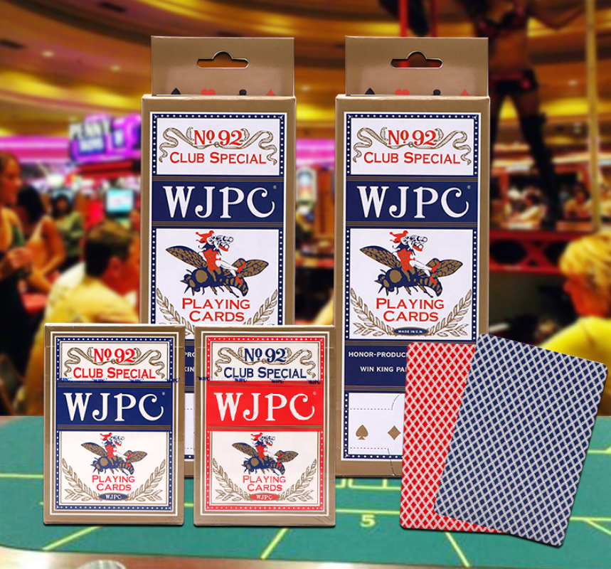 Poker Plastic Sublimation Poker Logo Black Gold Foil Blank Box Printing Front and back Paper Playing Cards