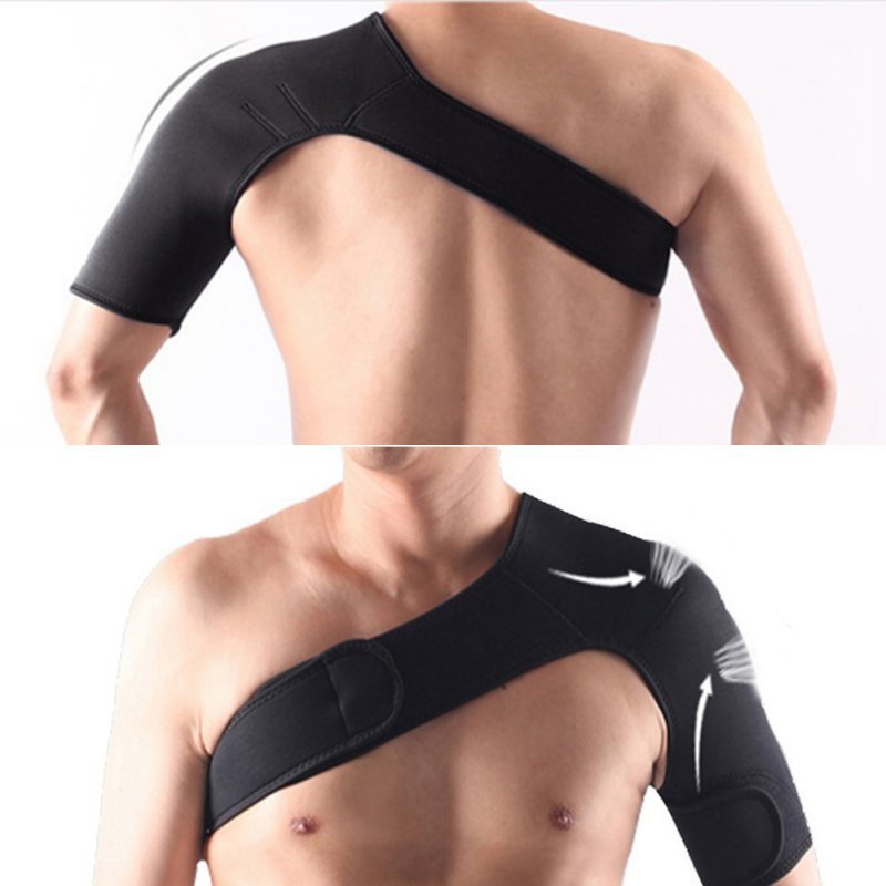 Adjustable Elastic Shoulder Support Brace Sleeve Men Safety Sports Injury Guard Posture Corrector Back Protector