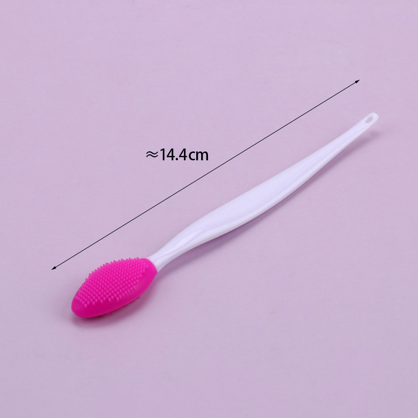 Beauty Skin Care Wash Face Double-Sided Silicone Brush Blackhead Removal Exfoliating Nose Clean Lip Brush Tool Scrub Brush