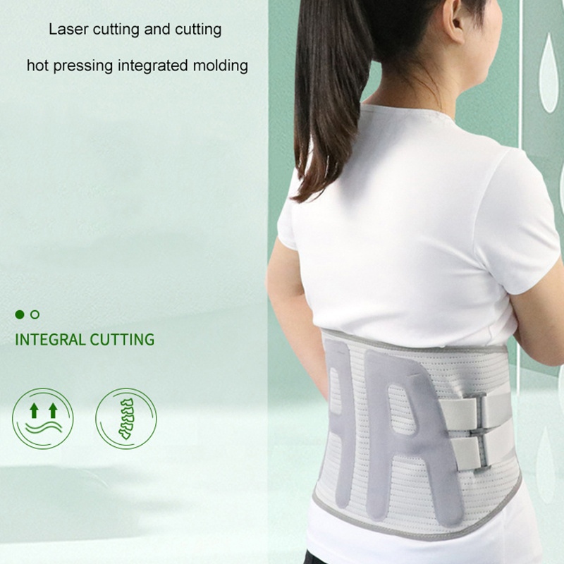 Pressure wide plate support belt High elastic breathable curved steel waist support