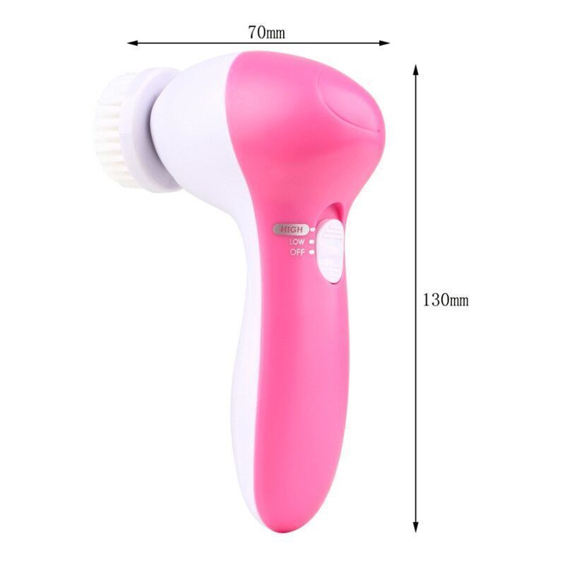 Electric 5pcs facial cleanser Beauty Washing instrument Facial massage instrument Pore cleaning skin brush