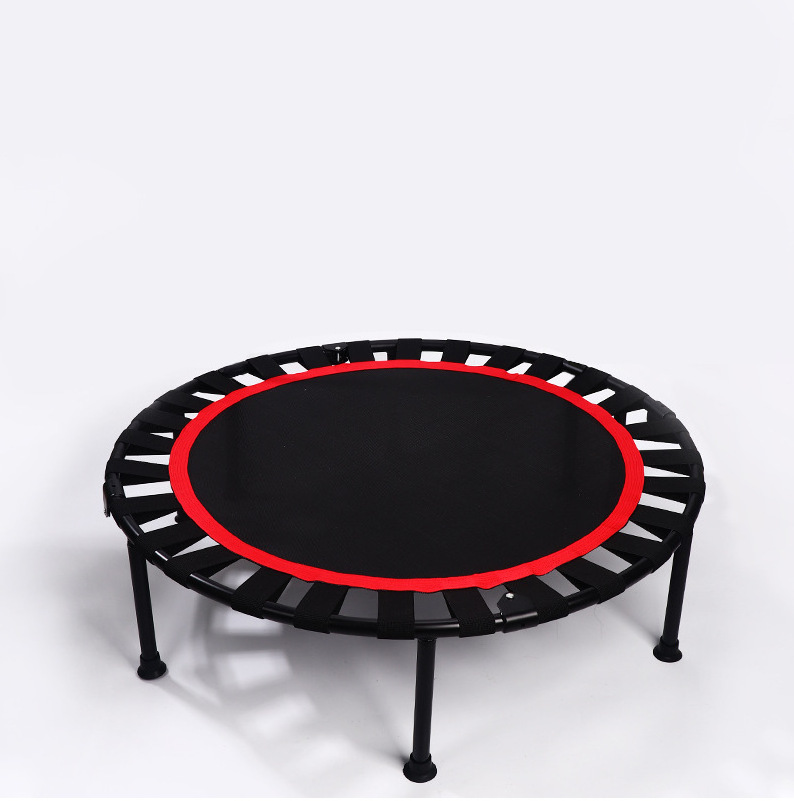 Round Trampoline Gym Fitness Indoor Outdoor  Folding  Exercise Trampoline with L handle 40 inch