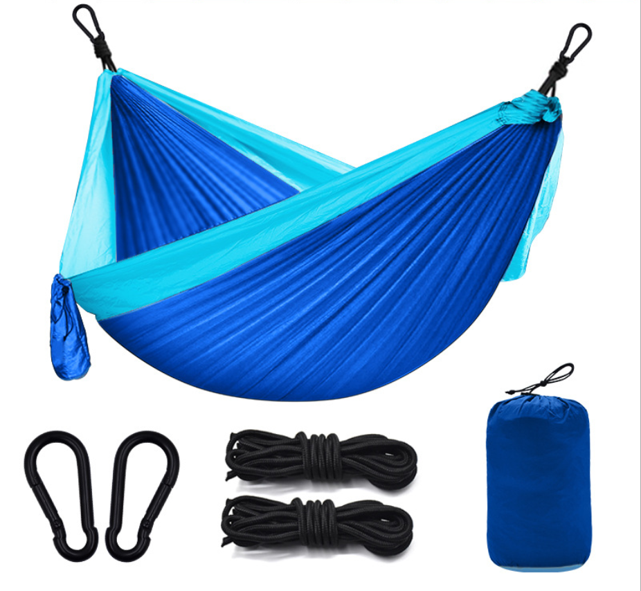 Outdoor camping hammock Parachute cloth 260*140CM single camping hammock