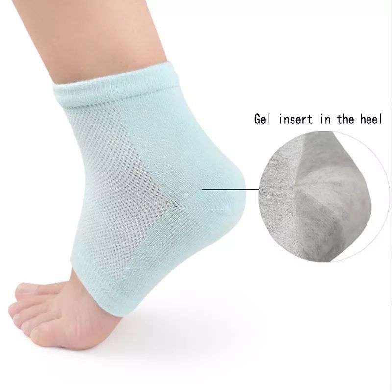 Mesh gel inner heel  non-slip and crack socks for men and women heel socks Breathable and sweat-absorbing socks