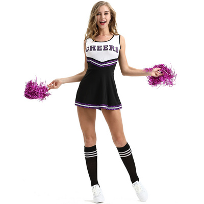 Sublimation Cheerleading Uniforms Youth Perform Cheer Team Wear / Sports Wear Youth Cheerleading Uniform Set For Girls