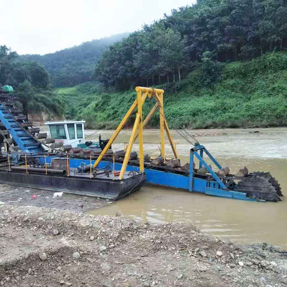 Floating Gold Dredge Sand Gold Dredging Dredger Machine