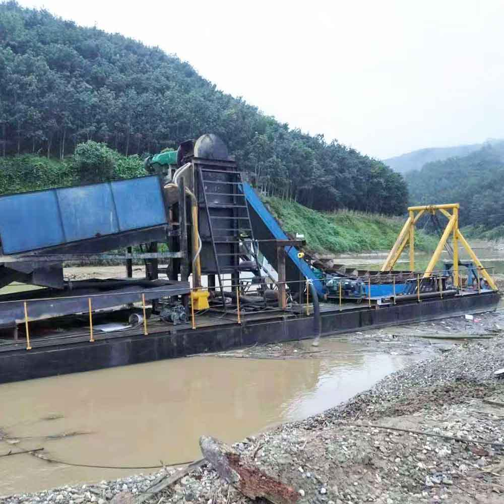 Floating Gold Dredge Sand Gold Dredging Dredger Machine