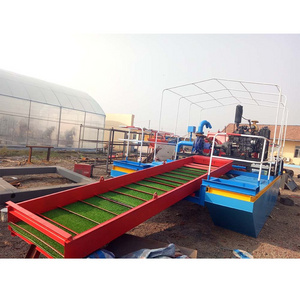 China gold mining portable mini gold dredger dredging small boat machinery for sale