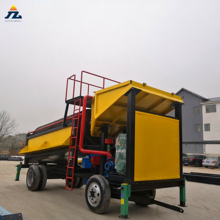 Small Scale 5-10Tons Gold Ore Processing Plant Gold Washing Machine Trommel Screen for Ghana Placer Gold Mining Plant