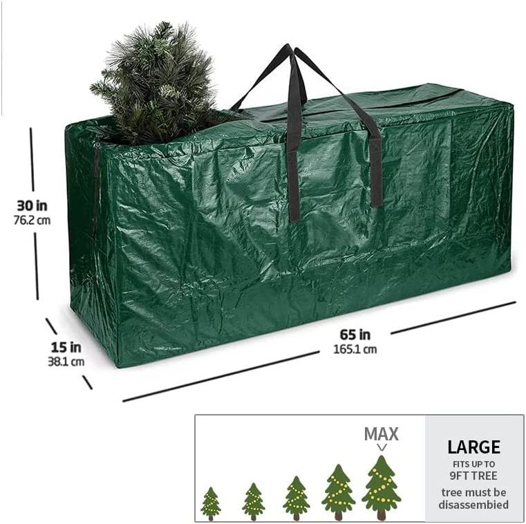 Heavy Duty Christmas Tree Storage Bag Fits 9FT Tall Xmas Trees Reinforced Waterproof Xmas Tree Bag Storage Bag