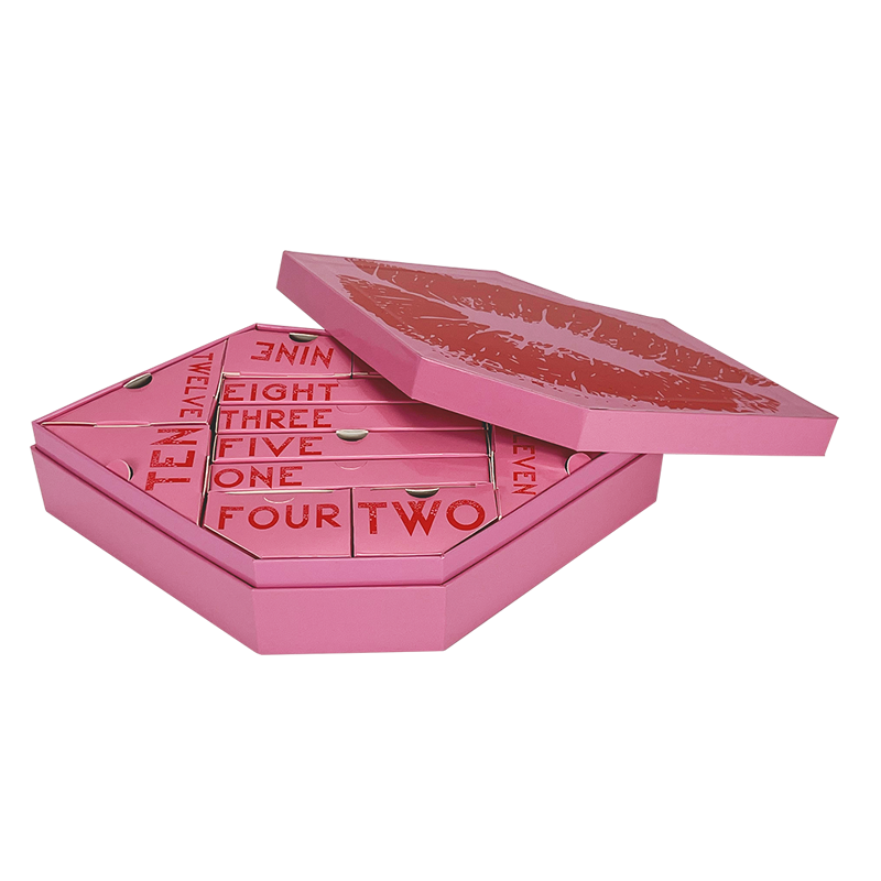 Manufacturer direct supplier Christmas creative gift box red lip shaped box with small gifts lip box packaging