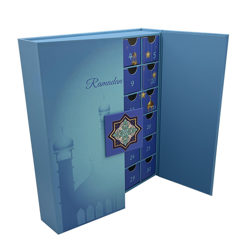 Arabic Muslim Festival Ramadan Gift Luxury Packaging Ramadan Chocolate Box Celebration To Eid Ramadan Mubarak Calendar Boxes