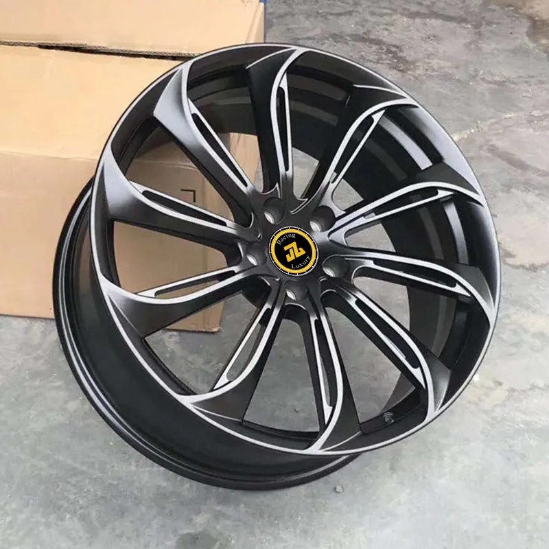 JZ CNC Custom 1-Piece Forged Wheels 5x120 5x114.3 5x112 Alloy Rim 17-26 Inch gloss silver gloss black forged deep  alloy wheels