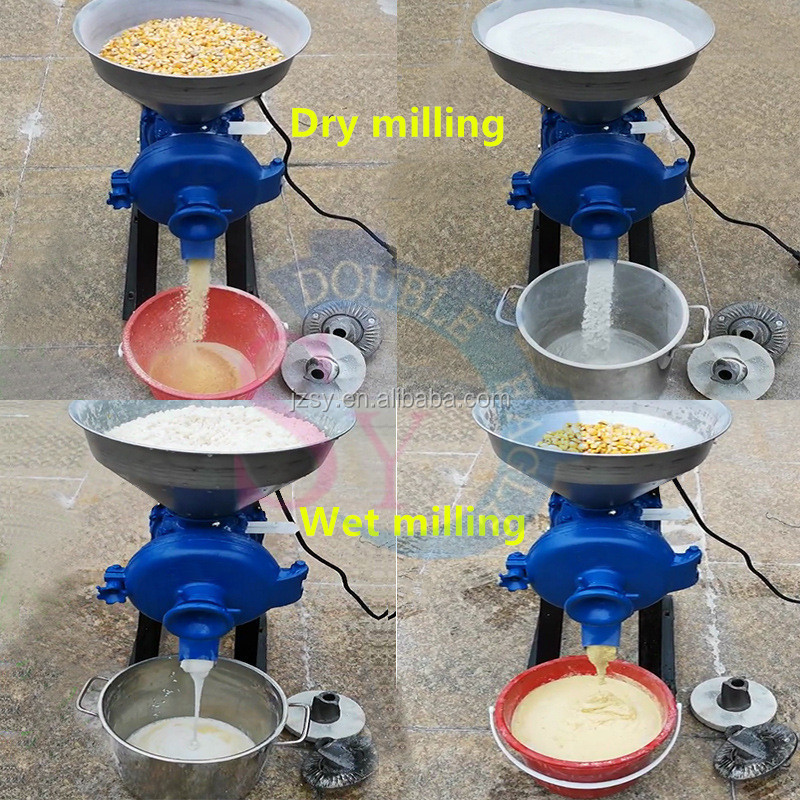 JZSY 3000W High Power Electric Feed Mill Wet And Dry Cereals Grinder Corn Grain Rice Coffee Wheat Flour Mill Grinding machine