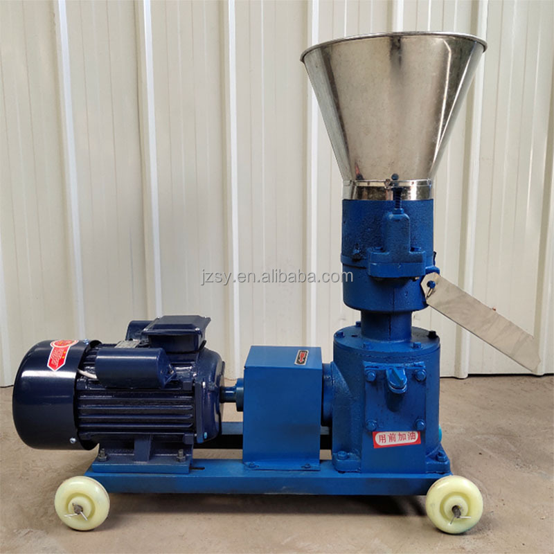 Factory Supply Wood Sawdust Pellet Making machine/Alfalfa Granulator Straw Biomass Cotton Stalks Rice Husk Pelletizer In Stock