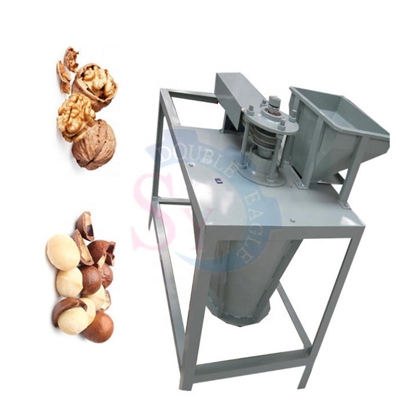 2024 Commercial Macadamia Nut Shelling Broken Shell Machine Small Pecan Peeling Sheller Walnut Cracker Breaker Crusher Equipment