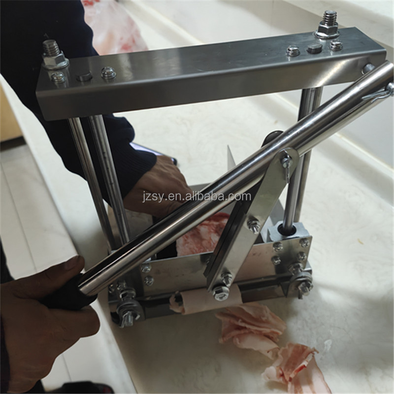 Multifunction Manual Lever Type Frozen Meat Cutting Machine Hand Square Beef Brick Slicer Round Beef And Mutton Slicer