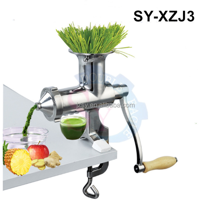 Upgraded Portable Hand 304 Stainless Steel Wheatgrass Juicer/Household Small Manual Wheat Type Ginger Squeezer Extractor Tool