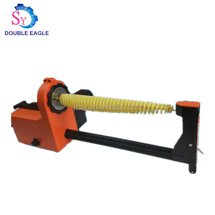 Electric potato spiral slicer cutter/automatic rotary potato tower machine/portable small carrot potato spiral cutting machine