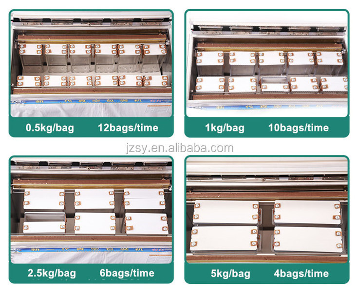 Commercial 10bags/time 1kg rice brick vacuum packing machine/cheap single chamber chicken dried fruit sealer sealing machine