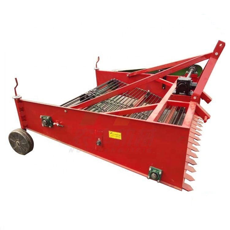 Semi Automatic Combine Carrot Potato Harvester Small Walking Diesel Tractor Single Row Sweet Potato Harvesting Machine