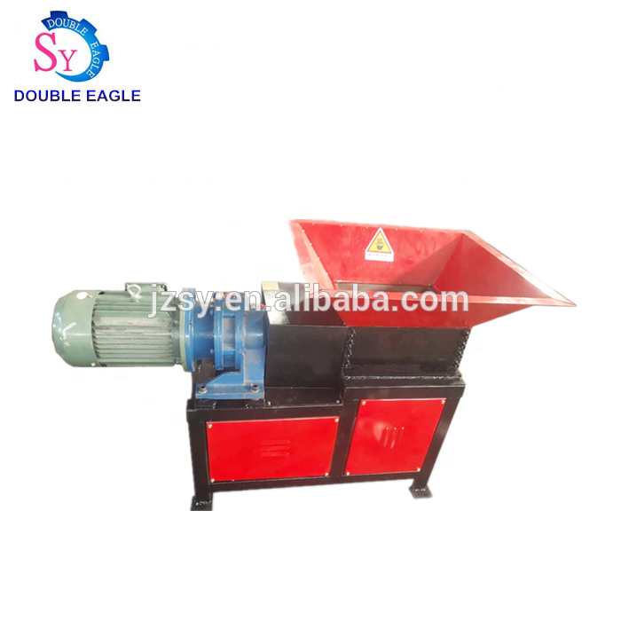 Industrial small paper plastic shredder/glass garbage crusher shredding machine/waste beer bottle crushing recycling equipment