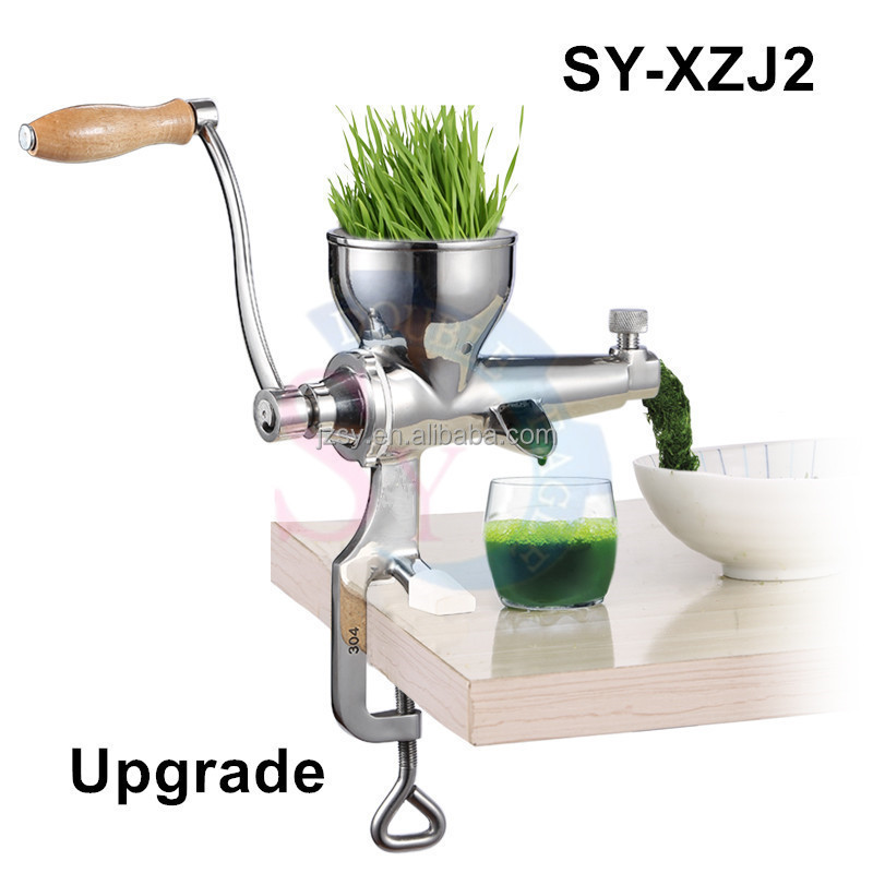 Upgraded Portable Hand 304 Stainless Steel Wheatgrass Juicer/Household Small Manual Wheat Type Ginger Squeezer Extractor Tool