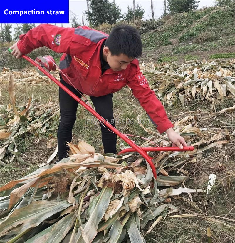 Wholesale Price Cheap Small Manual Corn Straw Grass Baler/Hand Maize Stalks Silage Bundling Machine/Agricultural Hay Baling Tool