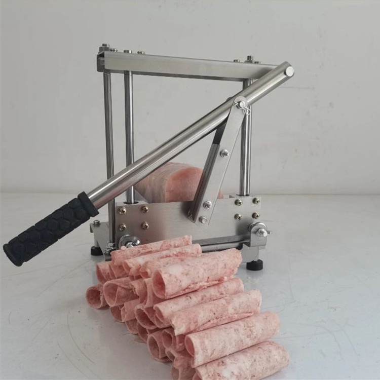 Multifunction Manual Lever Type Frozen Meat Cutting Machine Hand Square Beef Brick Slicer Round Beef And Mutton Slicer