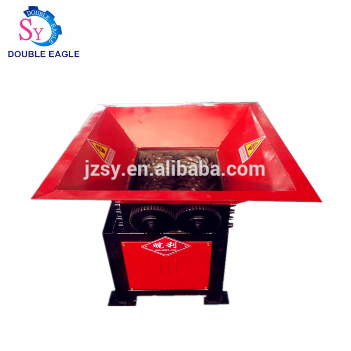 Industrial small paper plastic shredder/glass garbage crusher shredding machine/waste beer bottle crushing recycling equipment