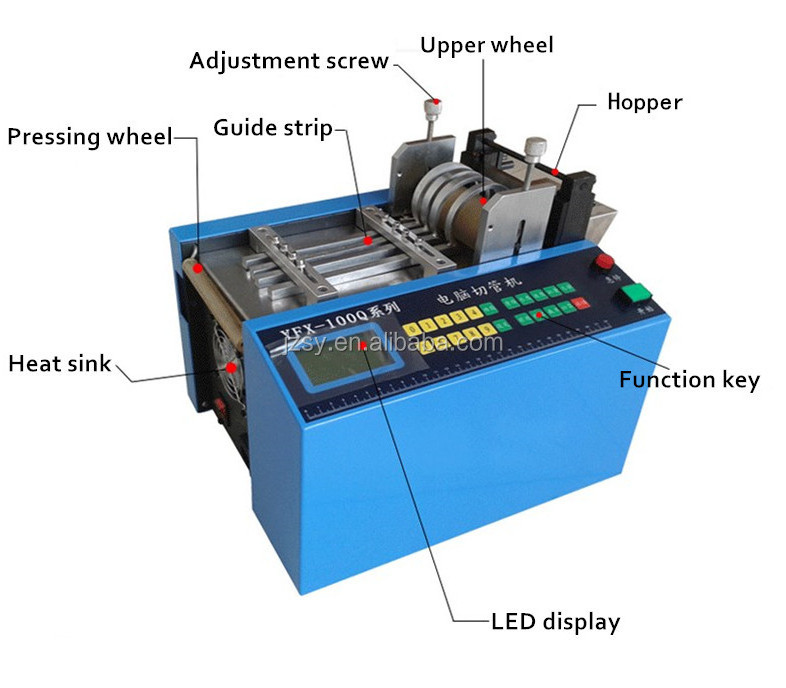 Wholesale price computer automatic PVC heat shrinkable tube cutting machine/silica gel tube shearing machine hose cutter