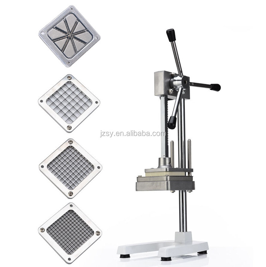 Hand Press Stainless Steel French Fries Apple Shredded Tools/Potato Strip Cutting Machine/Manual Fry Chips Cutter