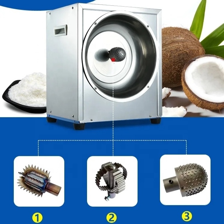 Dry Coconut Crusher Grater Scraper Coconut Meat Crushing Shredding Machine Manual/Electric Coconut Copra Grinding Crusher