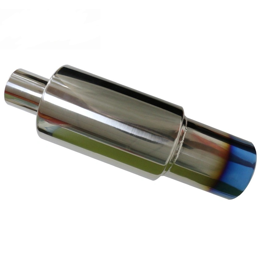 Car Modified Exhaust Pipe Stainless Steel Tail Drum Straight Line Universal Including Exhausts S304 Muffler