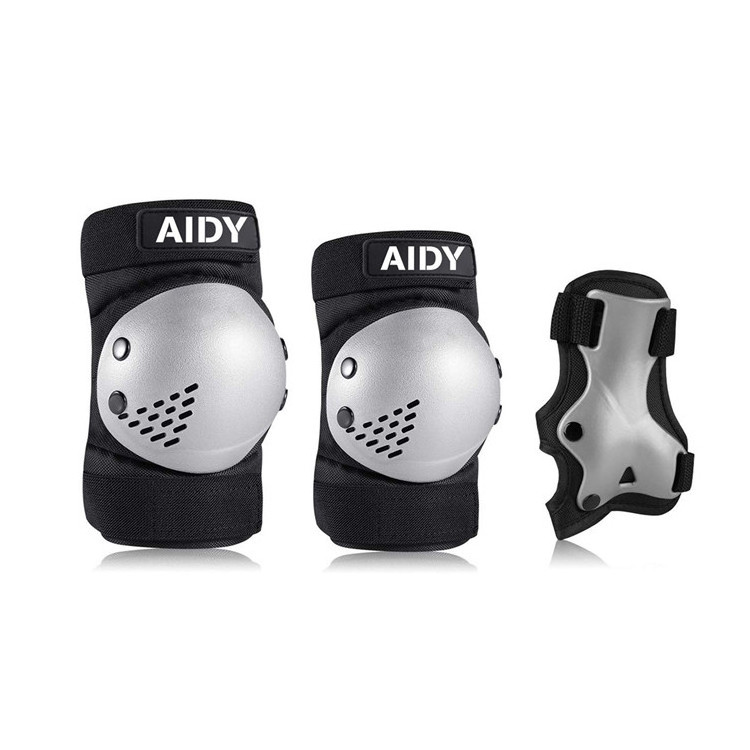 Professional Elbow Knee Pads Wristguard Skateboard Bicycle E Scooter Protective Gear For Kid and Adult Outdoor Sports