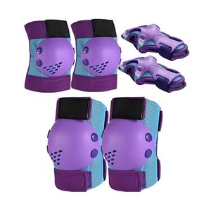 Professional Elbow Knee Pads Wristguard Skateboard Bicycle E Scooter Protective Gear For Kid and Adult Outdoor Sports