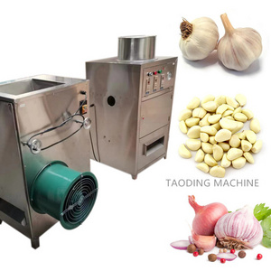 Stainless steel small Garlic peeling machine automatic onion peeler machine air Compressed garlic skin removing peeler machine