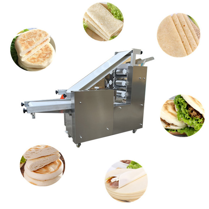 5300 pcs/h automatic roti making machine tortilla press flat arabic bread making machine pizza press commercial chapati maker