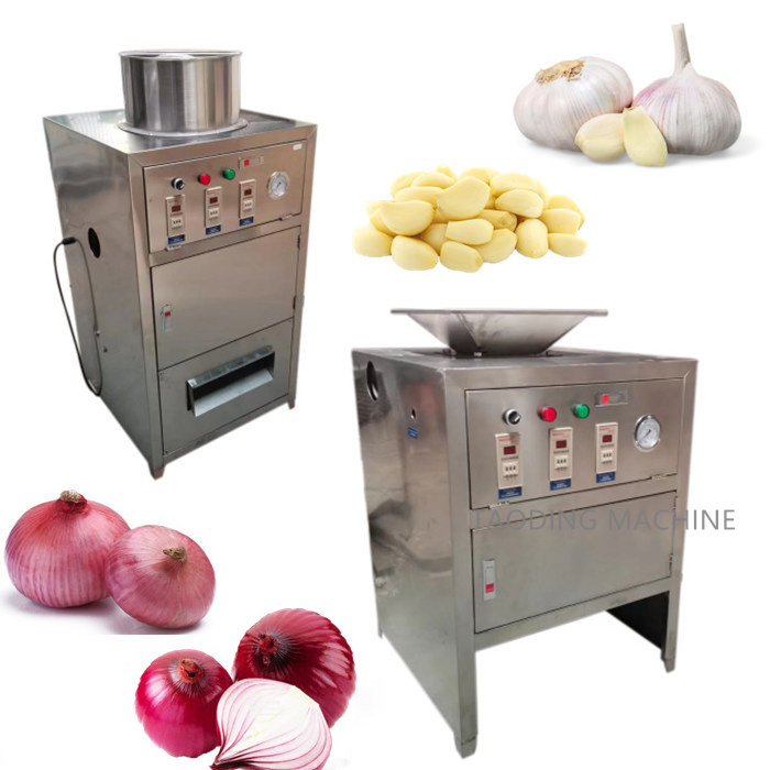 Stainless steel small Garlic peeling machine automatic onion peeler machine air Compressed garlic skin removing peeler machine